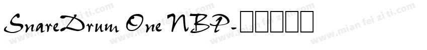 SnareDrum One NBP字体转换